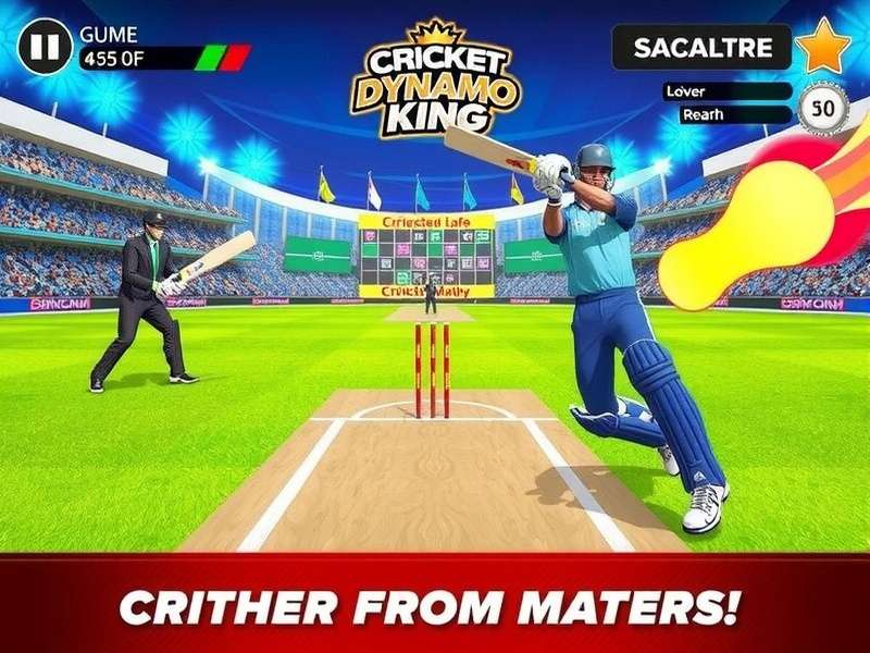 Cricket Dynamo King Main Game Interface Cricket Dynamo King Game Screenshot